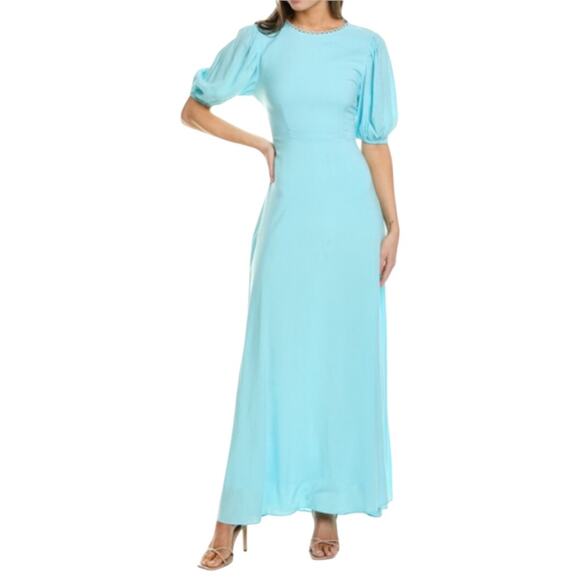 Women’s Alexia Admor IMOGEN Maxi Dress in Halogen Blue - Sz 8 - Picture 2 of 7